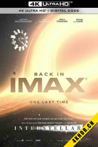 星际穿越IMAX满屏版 Interstellar 2014 星际启示录(港)/星际效应(台)/星际空间 美国/英国/加拿大 9.4 -bluray
