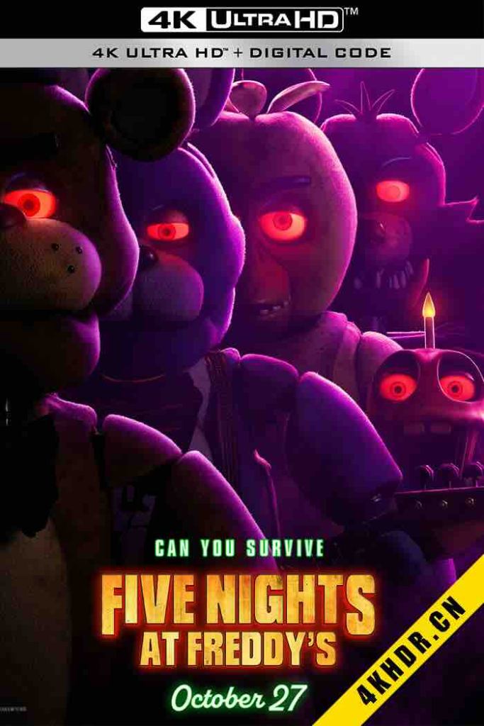 玩具熊的五夜惊魂 Five Nights At Freddy’s (2023) 玩具熊的午夜后宫 / 佛莱迪餐馆之五夜惊魂(台) / 玩具熊的五夜后宫-bluray